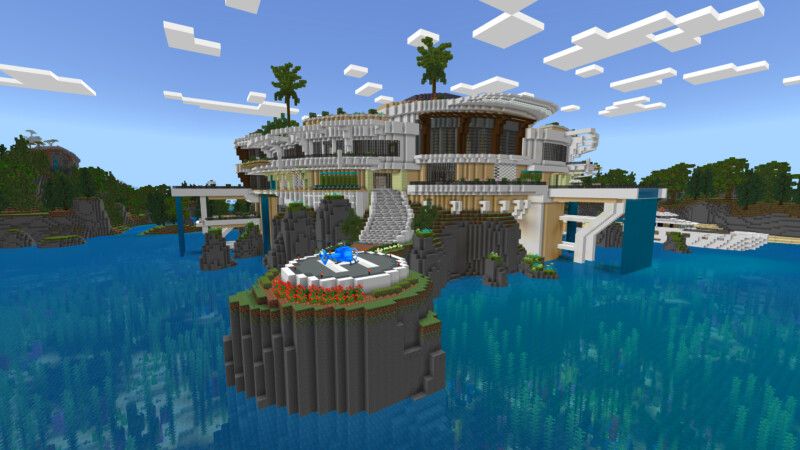 Oceanic Modern Mansion by CrackedCubes