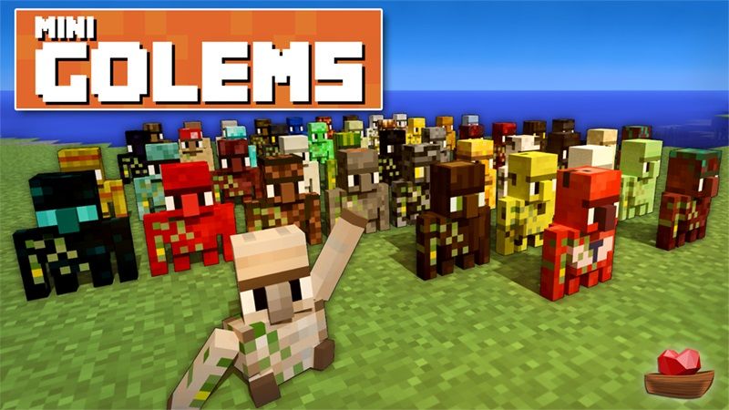 Mini Golems on the Minecraft Marketplace by Lifeboat Mini Golems on the Minecraft Marketplace by Lifeboat