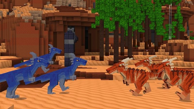 Dinosaur Battle by Shapescape