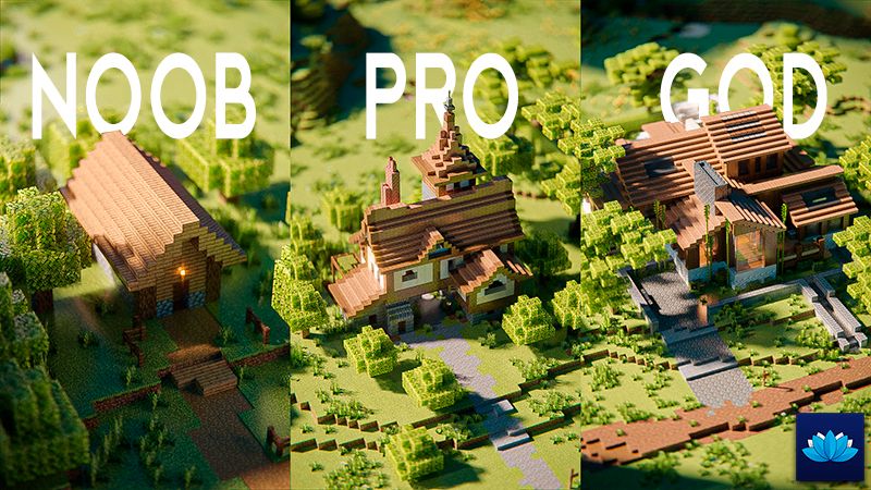 Plain Houses Noob x Pro x God on the Minecraft Marketplace by Floruit