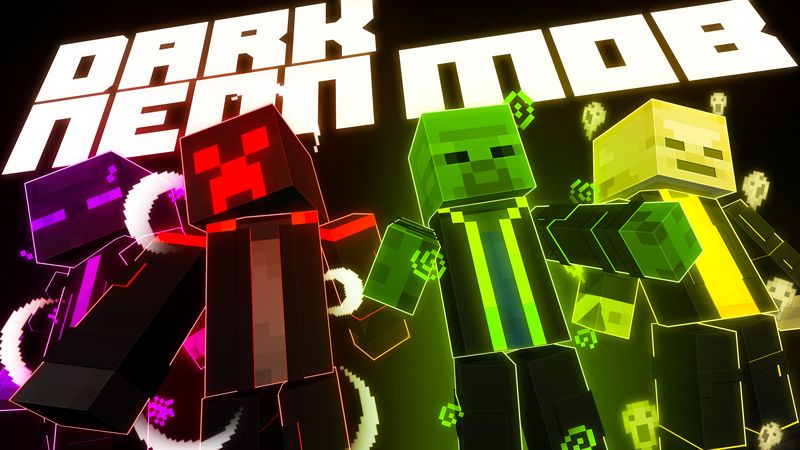 Dark Neon Mobs on the Minecraft Marketplace by Block Factory
