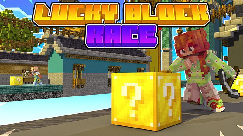 LUCKY BLOCK RACE! in Minecraft Marketplace