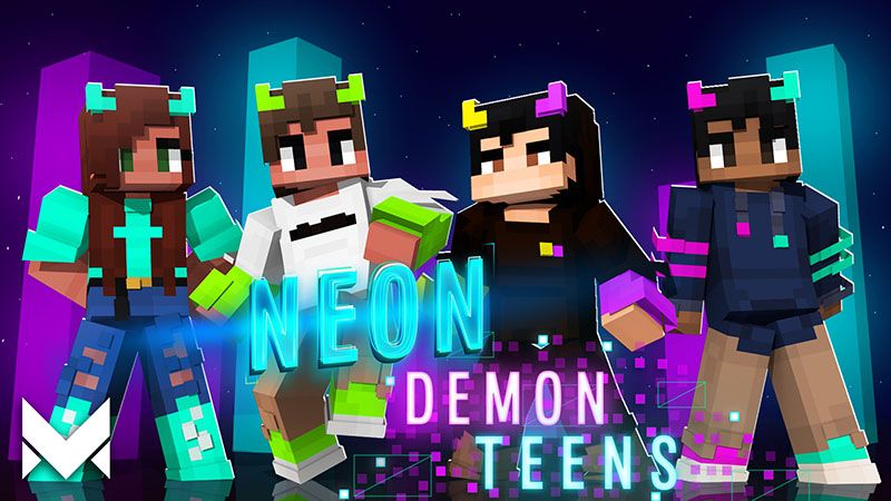 Neon Demon Teens on the Minecraft Marketplace by MerakiBT Neon Demon Teens on the Minecraft Marketplace by MerakiBT