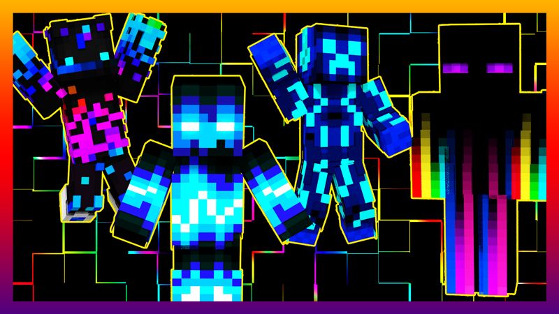 Neon Creeps on the Minecraft Marketplace by Blu Shutter Bug