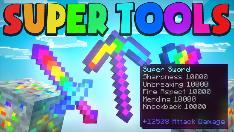 SUPER TOOLS on the Minecraft Marketplace by Chunklabs SUPER TOOLS on the Minecraft Marketplace by Chunklabs