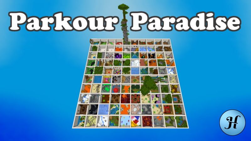 Parkour Paradise on the Minecraft Marketplace by Hielke Maps