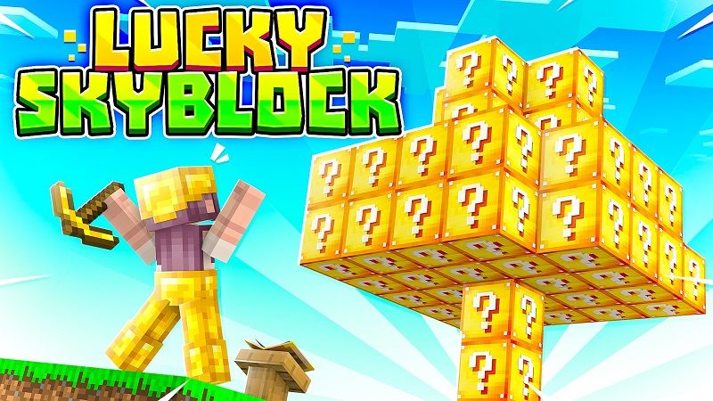 Lucky Skyblock on the Minecraft Marketplace by Eescal Studios