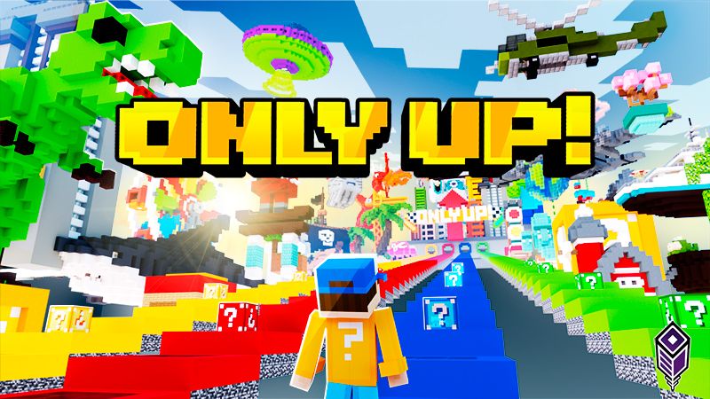 ONLY UP Lucky Block on the Minecraft Marketplace by Team VoidFeather ONLY UP Lucky Block on the Minecraft Marketplace by Team VoidFeather