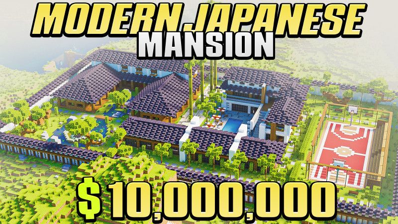 Modern Japanese Mansion on the Minecraft Marketplace by BLOCKLAB Studios