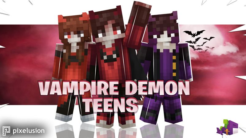 Vampire Demon Teens By Pixelusion Minecraft Skin Pack Minecraft Marketplace