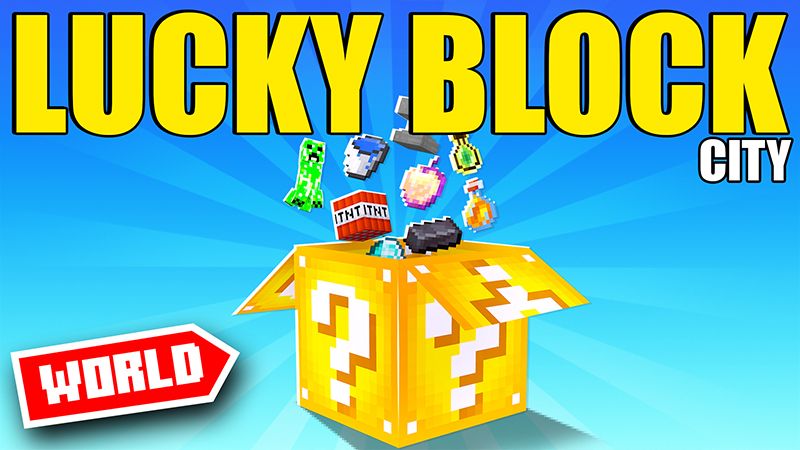 Lucky Block City on the Minecraft Marketplace by Pickaxe Studios Lucky Block City on the Minecraft Marketplace by Pickaxe Studios