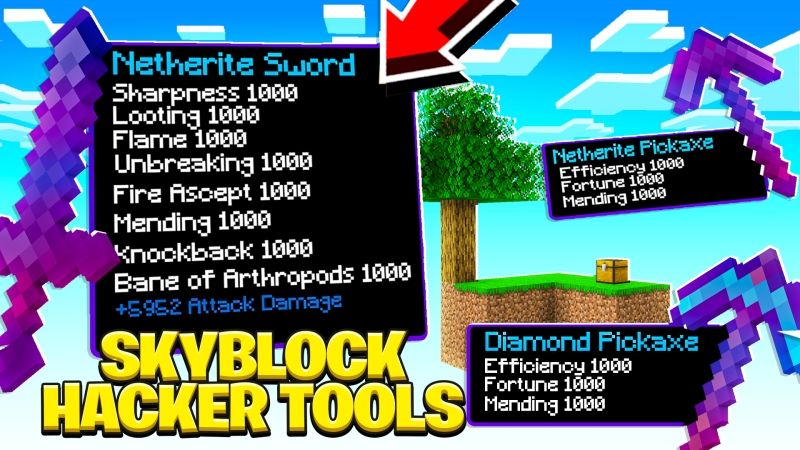 Skyblock Hacker Tools on the Minecraft Marketplace by Fall Studios Skyblock Hacker Tools on the Minecraft Marketplace by Fall Studios