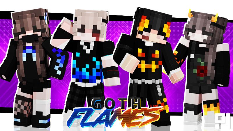 Goth Flames on the Minecraft Marketplace by inPixel Goth Flames on the Minecraft Marketplace by inPixel