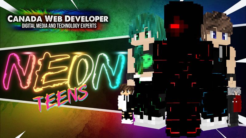 NEON TEENS on the Minecraft Marketplace by CanadaWebDeveloper NEON TEENS on the Minecraft Marketplace by CanadaWebDeveloper