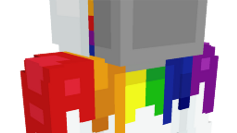 Rainbow Drip Hoodie on the Minecraft Marketplace by Geeky Pixels