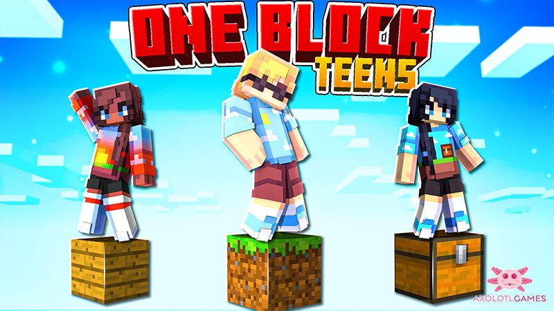 One Block Teens on the Minecraft Marketplace by Kora Studios One Block Teens on the Minecraft Marketplace by Kora Studios
