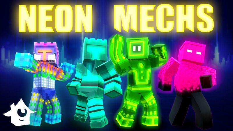 Neon Mechs on the Minecraft Marketplace by House of How Neon Mechs on the Minecraft Marketplace by House of How