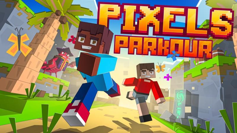 Pixels Parkour on the Minecraft Marketplace by Shapescape Pixels Parkour on the Minecraft Marketplace by Shapescape