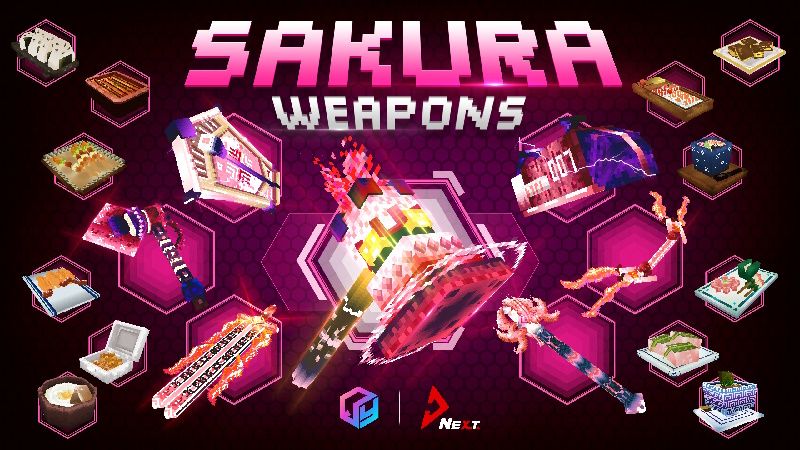 Sakura Weapons on the Minecraft Marketplace by Next Studio
