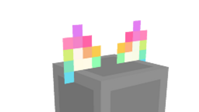 Rainbow Kitty Ears on the Minecraft Marketplace by Lebleb