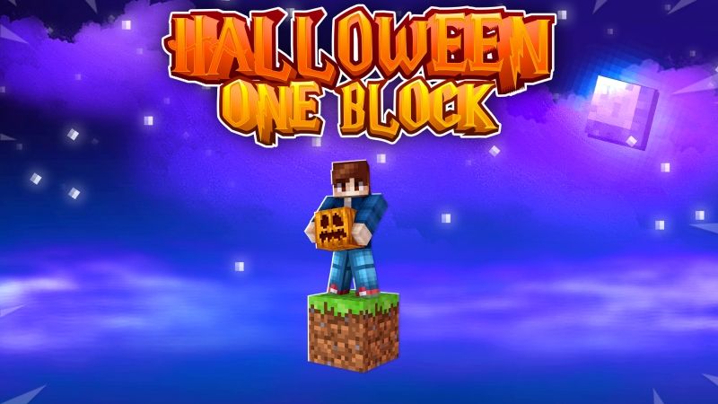 Halloween One Block on the Minecraft Marketplace by Fall Studios Halloween One Block on the Minecraft Marketplace by Fall Studios