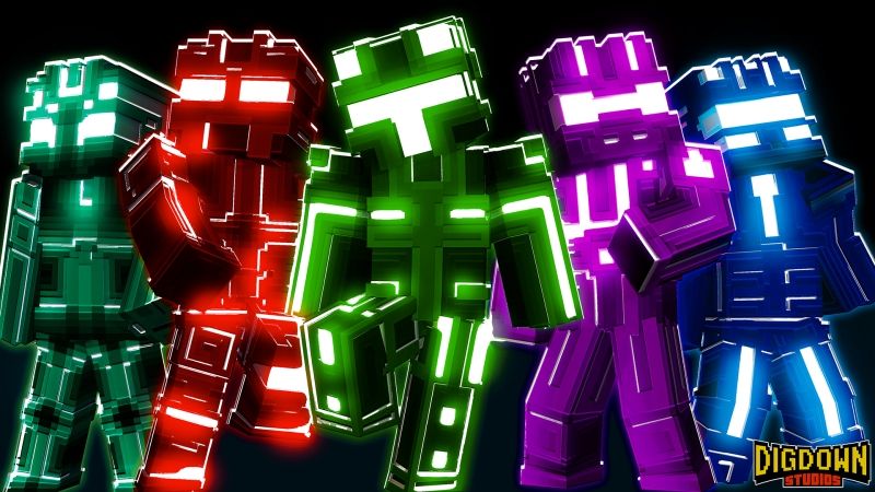 Neon Heroes on the Minecraft Marketplace by Dig Down Studios Neon Heroes on the Minecraft Marketplace by Dig Down Studios