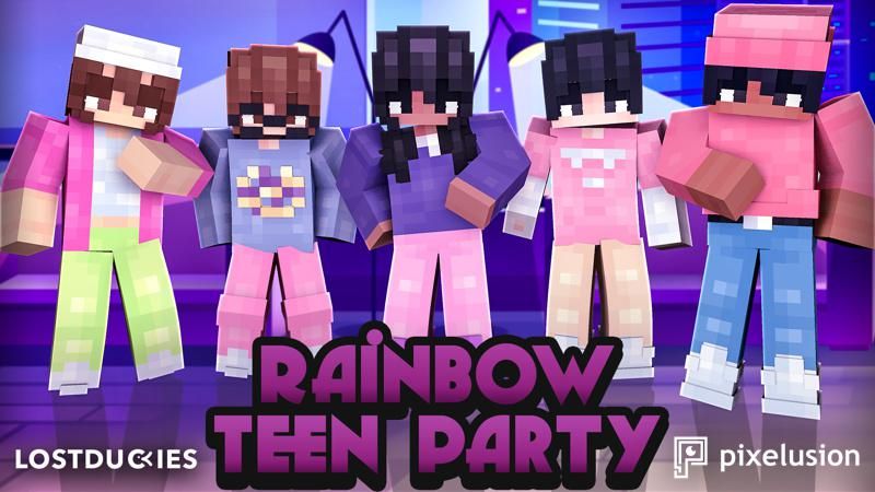Rainbow Teen Party on the Minecraft Marketplace by Pixelusion