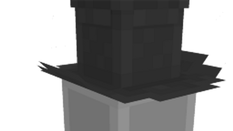 Black Top Hat on the Minecraft Marketplace by Pixels & Blocks
