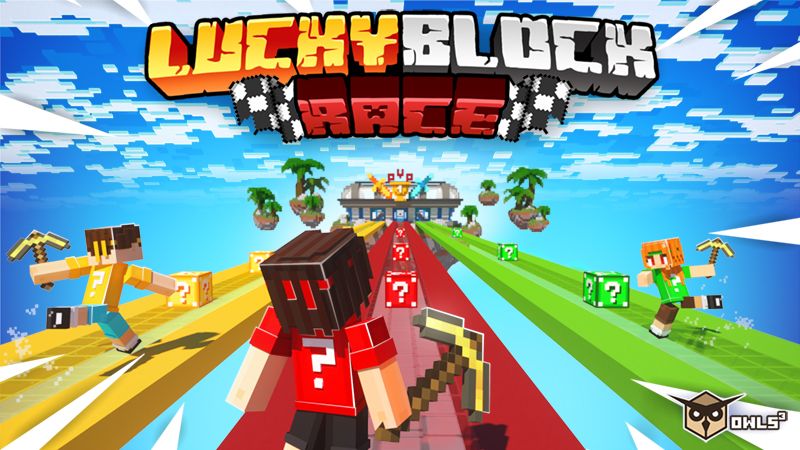 Lucky Block Race on the Minecraft Marketplace by Owls Cubed