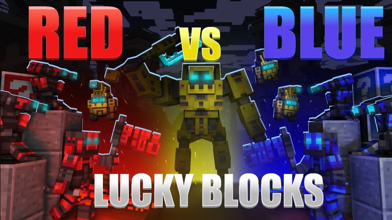 Red Vs Blue Lucky Blocks on the Minecraft Marketplace by Snail Studios Red Vs Blue Lucky Blocks on the Minecraft Marketplace by Snail Studios