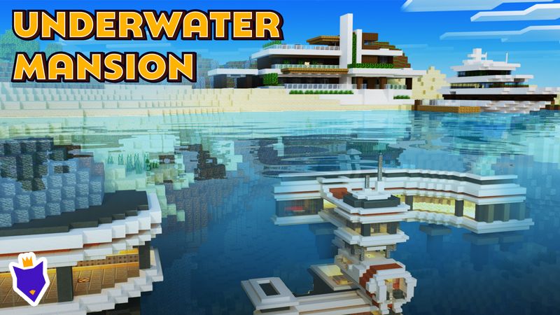 Underwater Mansion on the Minecraft Marketplace by Foxel Games