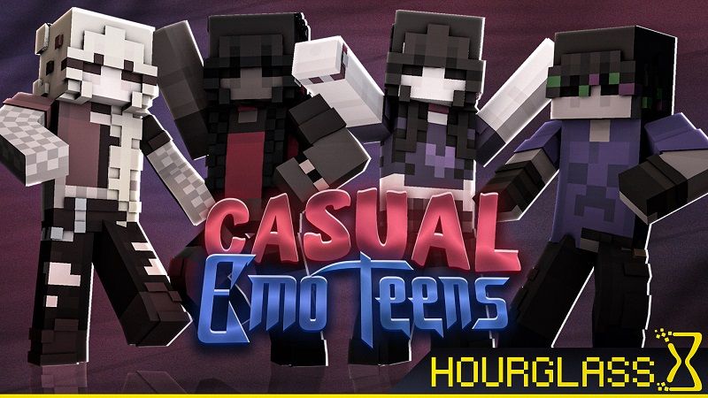 Casual Emo Teens on the Minecraft Marketplace by Hourglass Studios Casual Emo Teens on the Minecraft Marketplace by Hourglass Studios