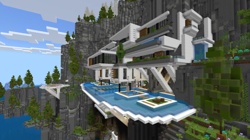 Mountainside Mansion (1.1) by CrackedCubes