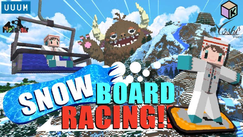 Snowboard Racing on the Minecraft Marketplace by UUUM Snowboard Racing on the Minecraft Marketplace by UUUM