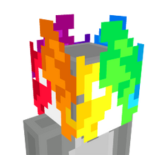 Rainbow Fire Head