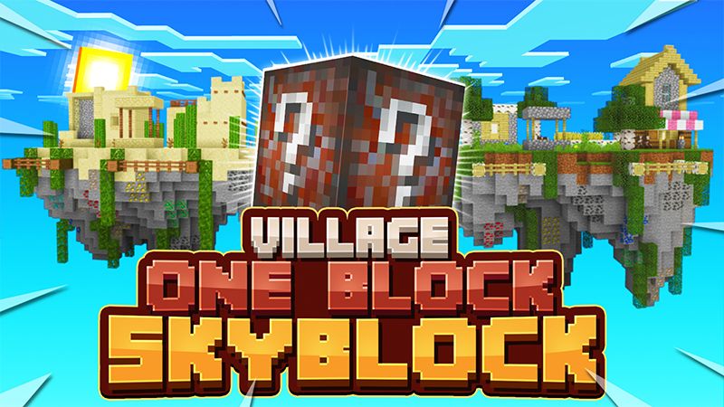 Village One Block Skyblock on the Minecraft Marketplace by Pickaxe Studios