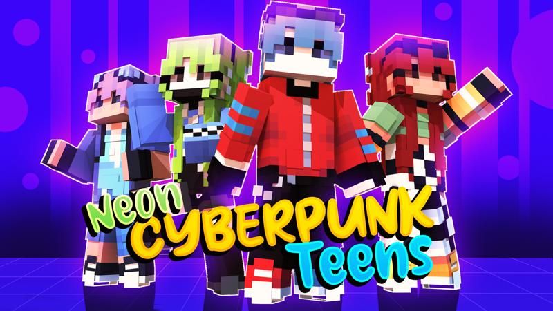 Neon Cyberpunk Teens by CubeCraft Games (Minecraft Skin Pack ...