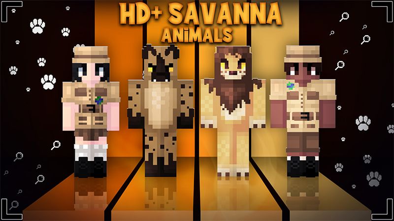 HD Savanna Animals on the Minecraft Marketplace by Glowfischdesigns