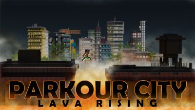 Parkour City Lava Rising on the Minecraft Marketplace by Tetrascape