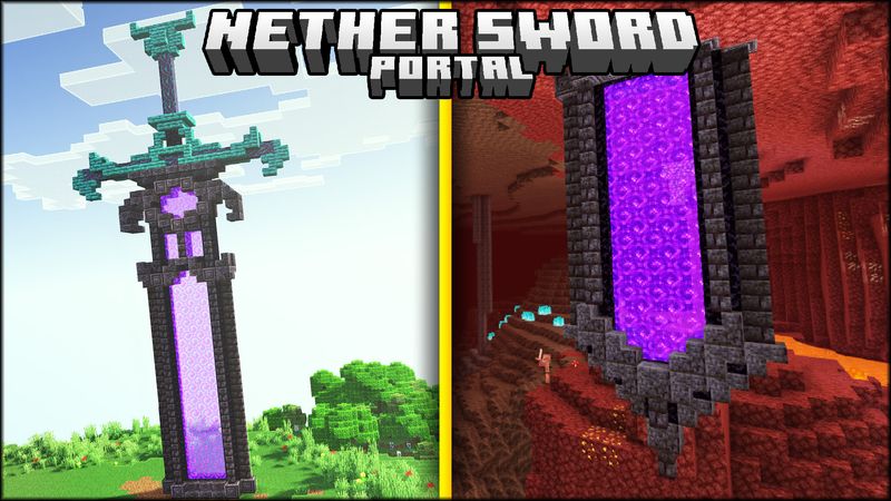 Nether Sword Portal on the Minecraft Marketplace by VoxelBlocks