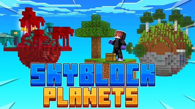 Skyblock Planets on the Minecraft Marketplace by Pickaxe Studios
