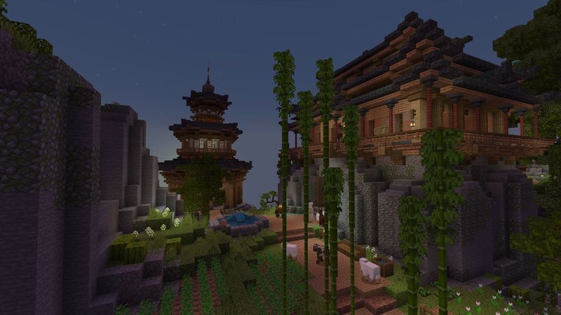 Japanese Mountain Village by 5 Frame Studios