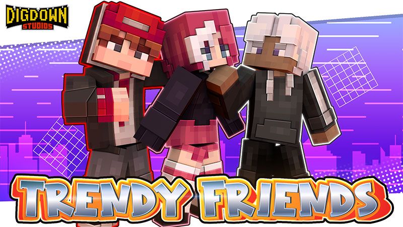 Trendy Friends by Dig Down Studios (Minecraft Skin Pack) - Minecraft ...