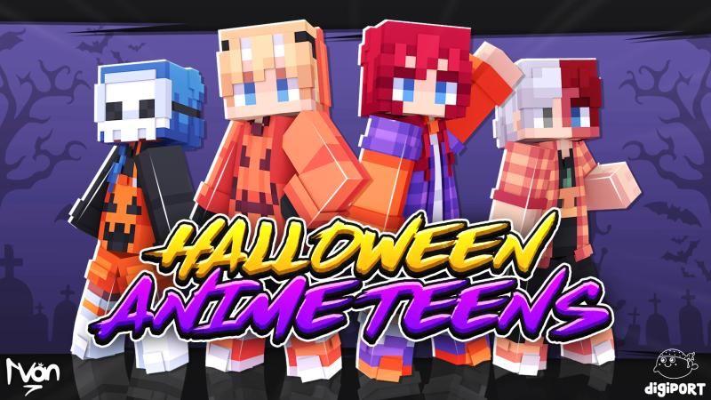 Halloween Anime Teens by DigiPort (Minecraft Skin Pack) - Minecraft ...