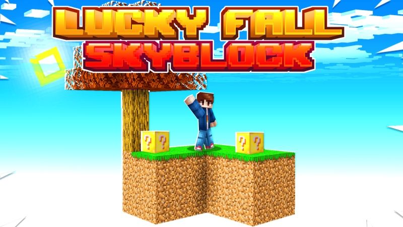 Lucky Fall Skyblock on the Minecraft Marketplace by Fall Studios Lucky Fall Skyblock on the Minecraft Marketplace by Fall Studios