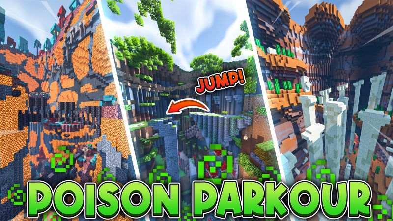 Poison Parkour on the Minecraft Marketplace by BLOCKLAB Studios Poison Parkour on the Minecraft Marketplace by BLOCKLAB Studios