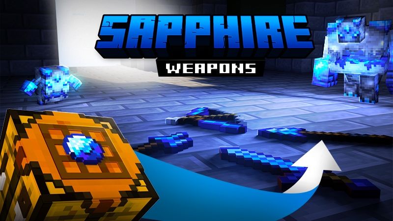 Sapphire Weapons on the Minecraft Marketplace by Kubo Studios Sapphire Weapons on the Minecraft Marketplace by Kubo Studios