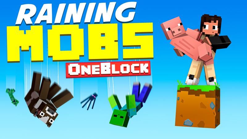 One Block Raining Mobs on the Minecraft Marketplace by Cubed Creations One Block Raining Mobs on the Minecraft Marketplace by Cubed Creations