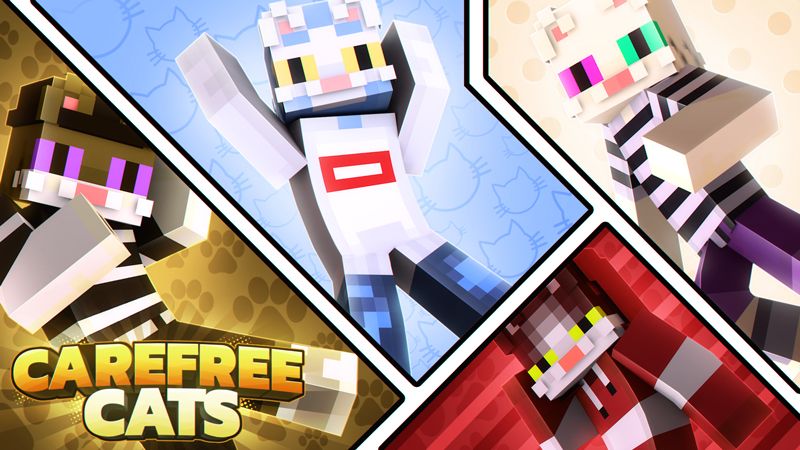Carefree Cats on the Minecraft Marketplace by Giggle Block Studios Carefree Cats on the Minecraft Marketplace by Giggle Block Studios