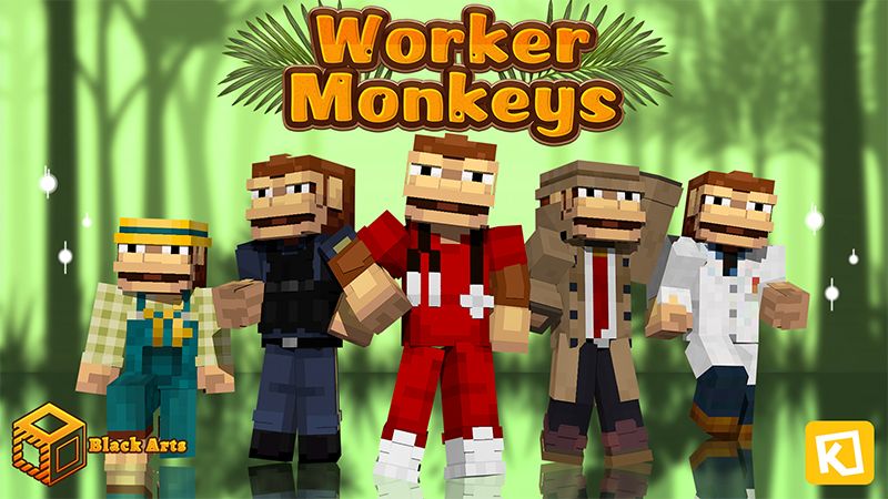 Worker Monkeys on the Minecraft Marketplace by Black Arts Studios